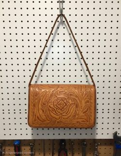 Hand tooled leather Purse