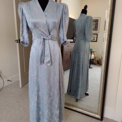 Vintage Satin House Coat Or Robe 