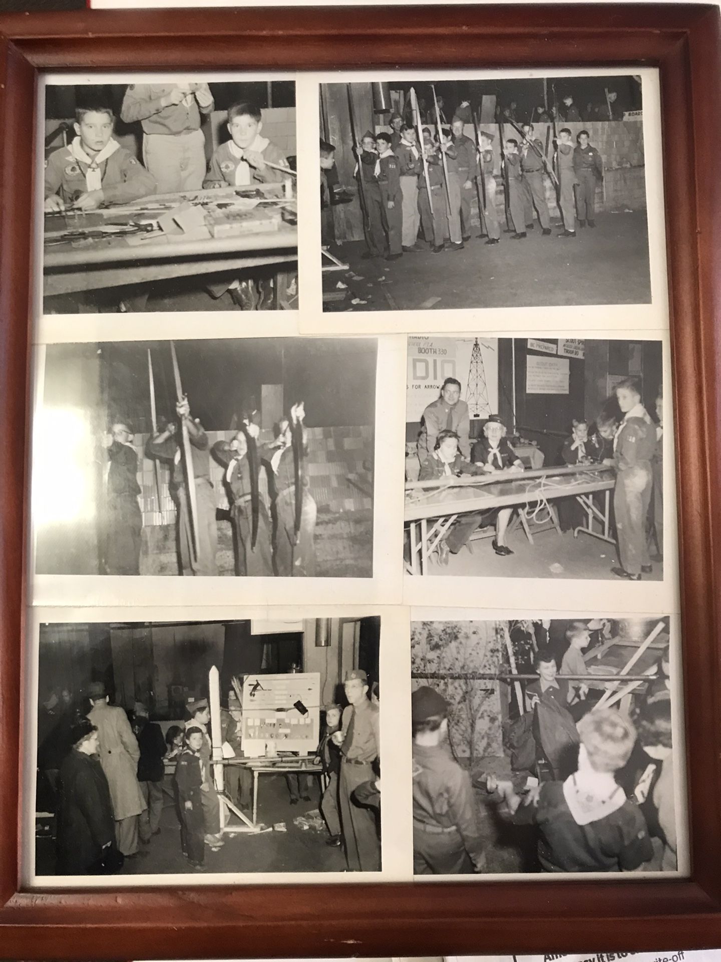 6 Boy Scout photos circa 1950s