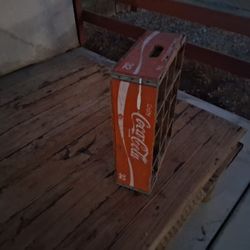 Coca cola wood box