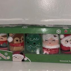Squishmallows 4" Christmas 2022 Bundle/Box LOT of (5) Stuffed Plush
