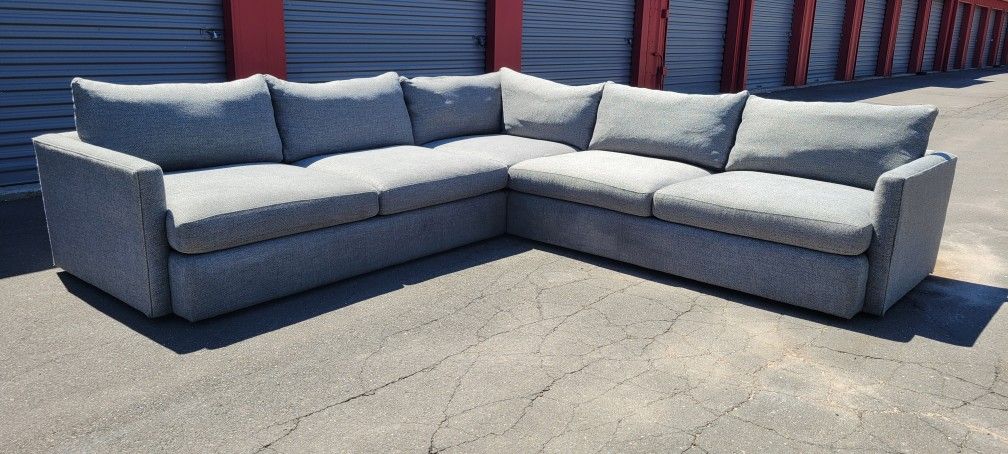 Crate & Barrel Deep L-Shape Sectional Couch