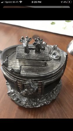 Vintage Noah’s Ark Picture holder and piggy bank