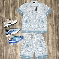 Amiri Shirt And Shorts With Dior, Or Louis Vuitton Shoe Brand New With Box And Dust Cover 