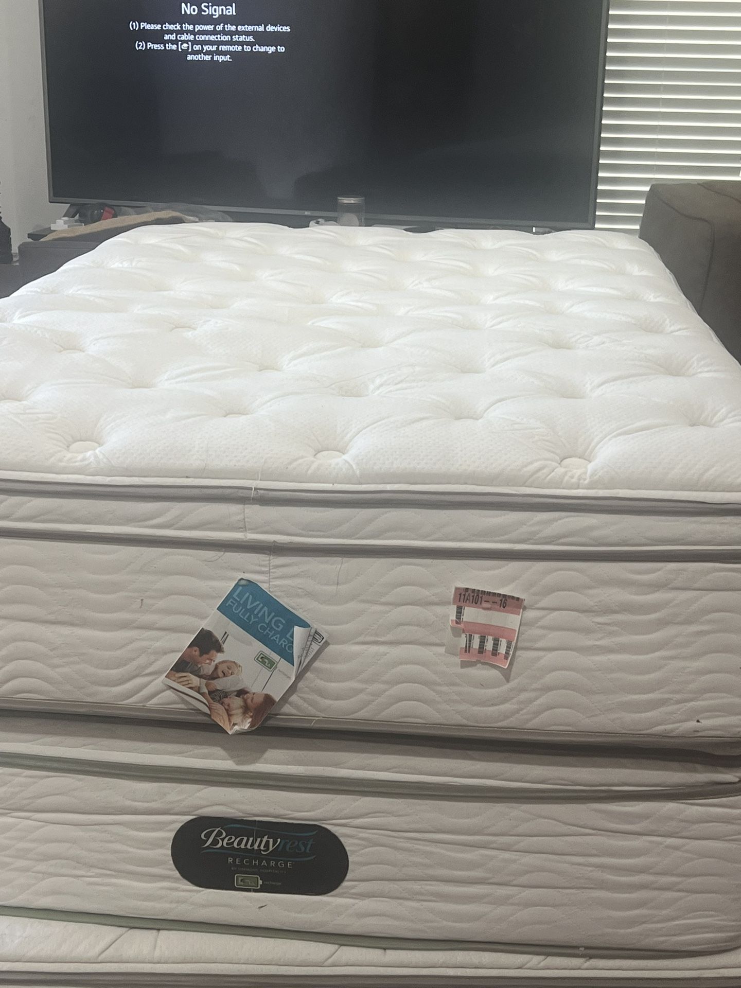 USED FULL SIZE BEAUTYREST PILLOWTOP MATTRESS WITH BOX SPRING DELIVERY