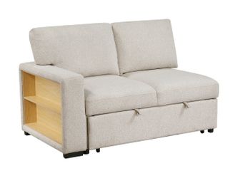 Pompano Beige Left Side 2-Seater with Pull-Out Bed   9630BE-2L