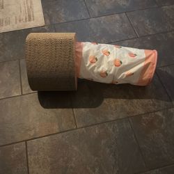 Cat Tunnel  With Scratch Post 
