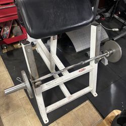 Commercial Preacher Curl Flex Fitness