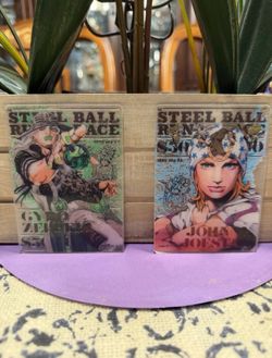 steel ball run acrylic card set