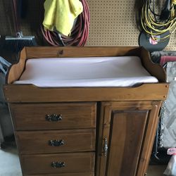 Baby Dresser & Changing Table On Top
