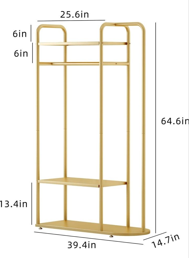 MAIKAILUN Gold Clothing Rack