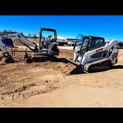 Bobcat And Excavator 