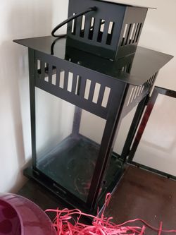 Black candle lantern