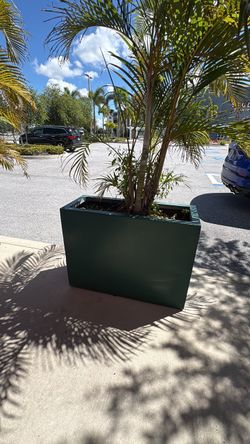 Large Dark Green Rectangular Planter Box
