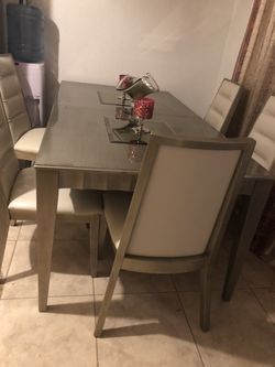 Table and 6 chairs