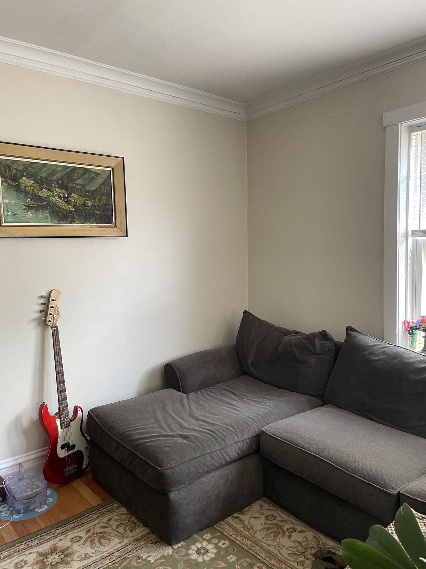 Gray Sectional Couch with Chaise
