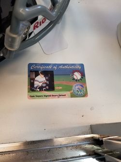 Gale Sayers Signed Full Size Helmet w/COA