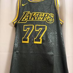 Youth Nike Los Angeles Lakers Luka Doncic #77 Black Snakeskin 