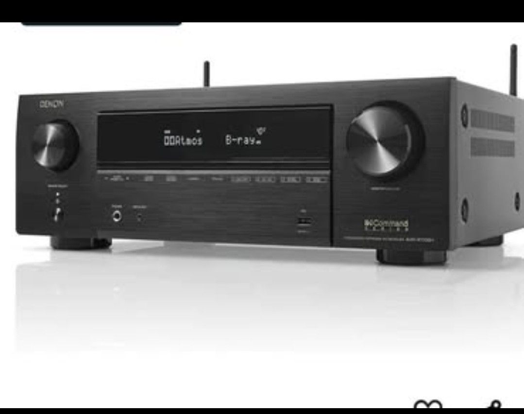 Denon AVR-X1700H 7.2 Channel AV Receiver - 80W/Channel, Advanced 8K HDMI Video w/eARC, Dolby Atmos,