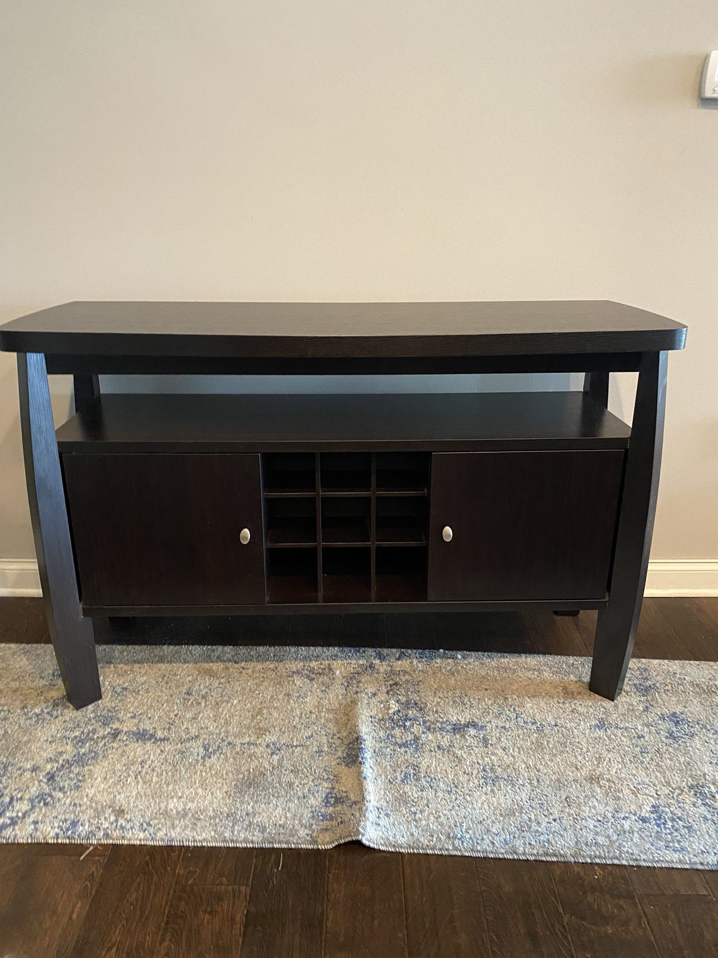 Buffet Table With Wine Storage 