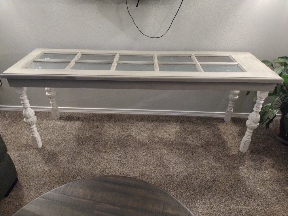 French Country Table Sofa Table TV Console Dining Buffet