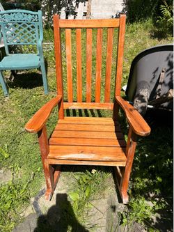 Oxford Gardens, rocking chair, heavy wood