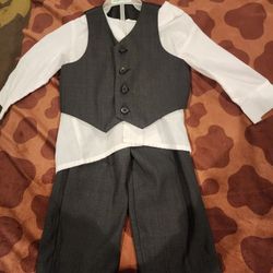 Suit Vest, White Dress Shirt, Suit Pants