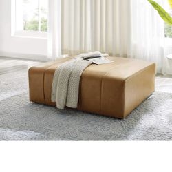 Modway: Bartlett Vegan Leather Ottoman, tan