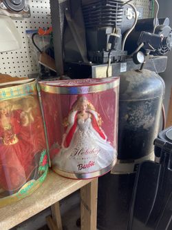 Random Holiday Barbies From Different Years