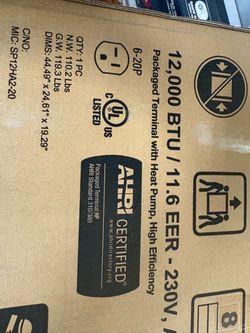 12000 btu PTAC unit ac and heater air conditioner