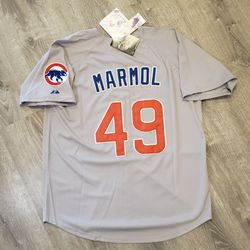 Carlos Marmol Chicago Cubs Authentic Majestic Jersey Sz 52