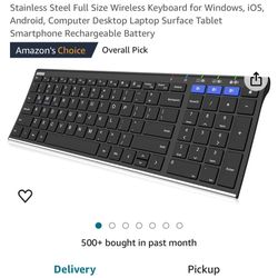 NEW Wireless Keyboard 3 devices