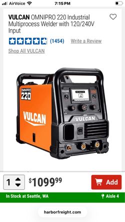 Vulcan omnipro 220 welder