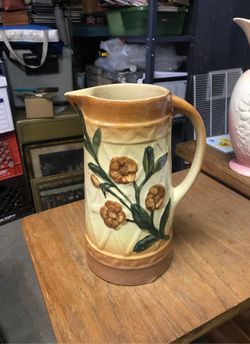 Antique water pitcher 9 1/2 “ tall