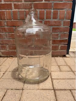 Large Vintage Crisa Glass Carboy Jug