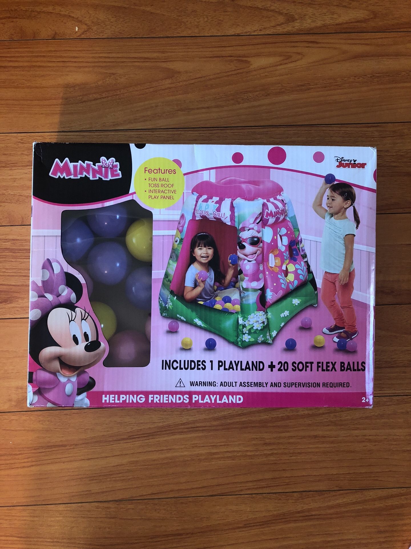 Disney Minnie Mouse helping friend playland ball pit
