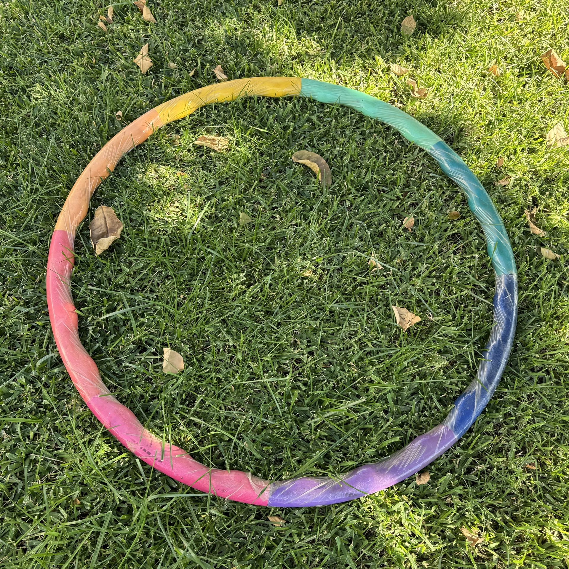 Weighted Rainbow Hula hoop