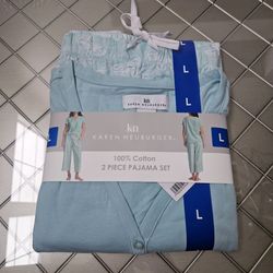 Karen Neuburger 2-Piece Cotton Pajama Set Large