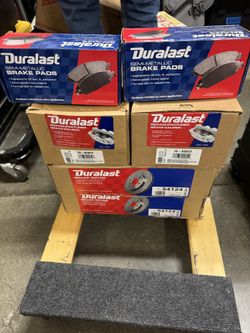 Duralast Break Pads, Rotors, Caliper Rotors