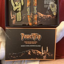 Two Power Trip 2023 GA Wristbands and Car Camping