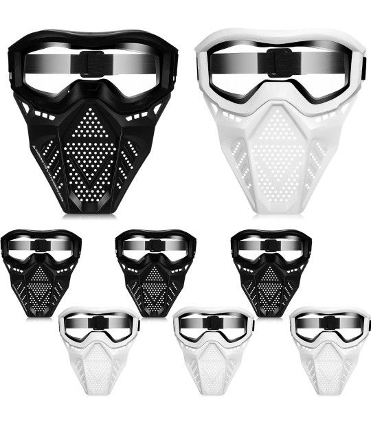 8 Pack Airsoft Tactical Mask For Kids