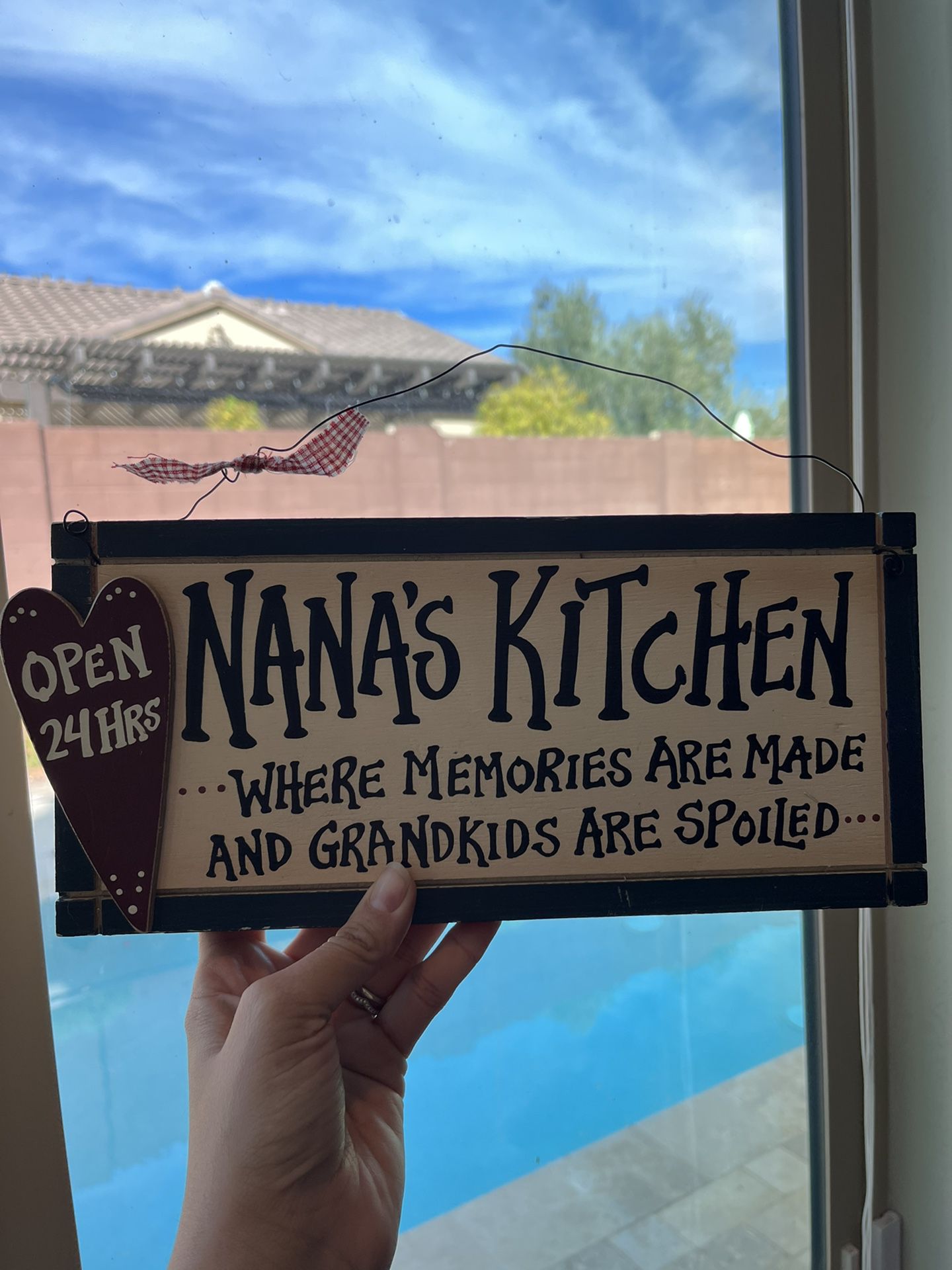 Vintage Wood Nanas Kitchen Sign