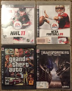 4 ps3 games