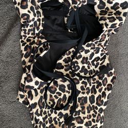 Leopard Print Swim Suit 