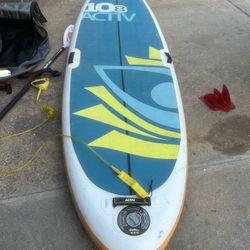 Red Paddle Co 10’8 ACTIV Paddle Board Full Kit – Paddle, Bag, Fins – Ready to Ride