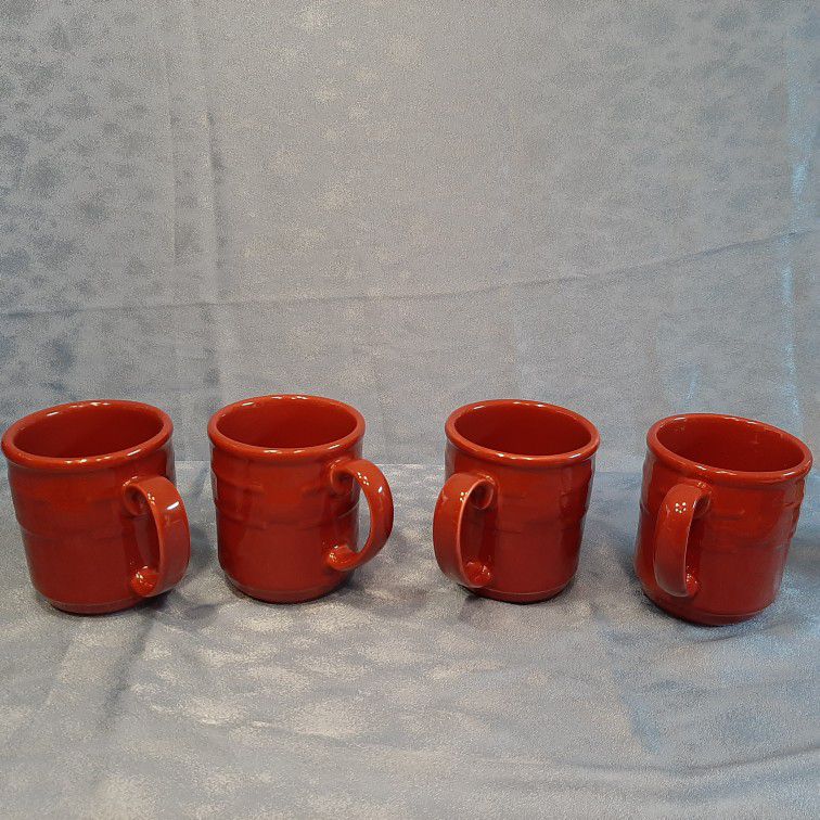 Longaberger Coffee Cups Mugs. Set Of 4