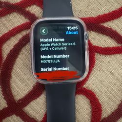 Apple Watch 6 44mm gps + Cellular Graphite Steel 