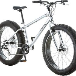 Mongoose Malus Mens Fat Tire Mountain Bike, 26-Inch Bicycle Wheels, 4-Inch Wide Knobby.