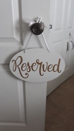 Wedding Chair Sign