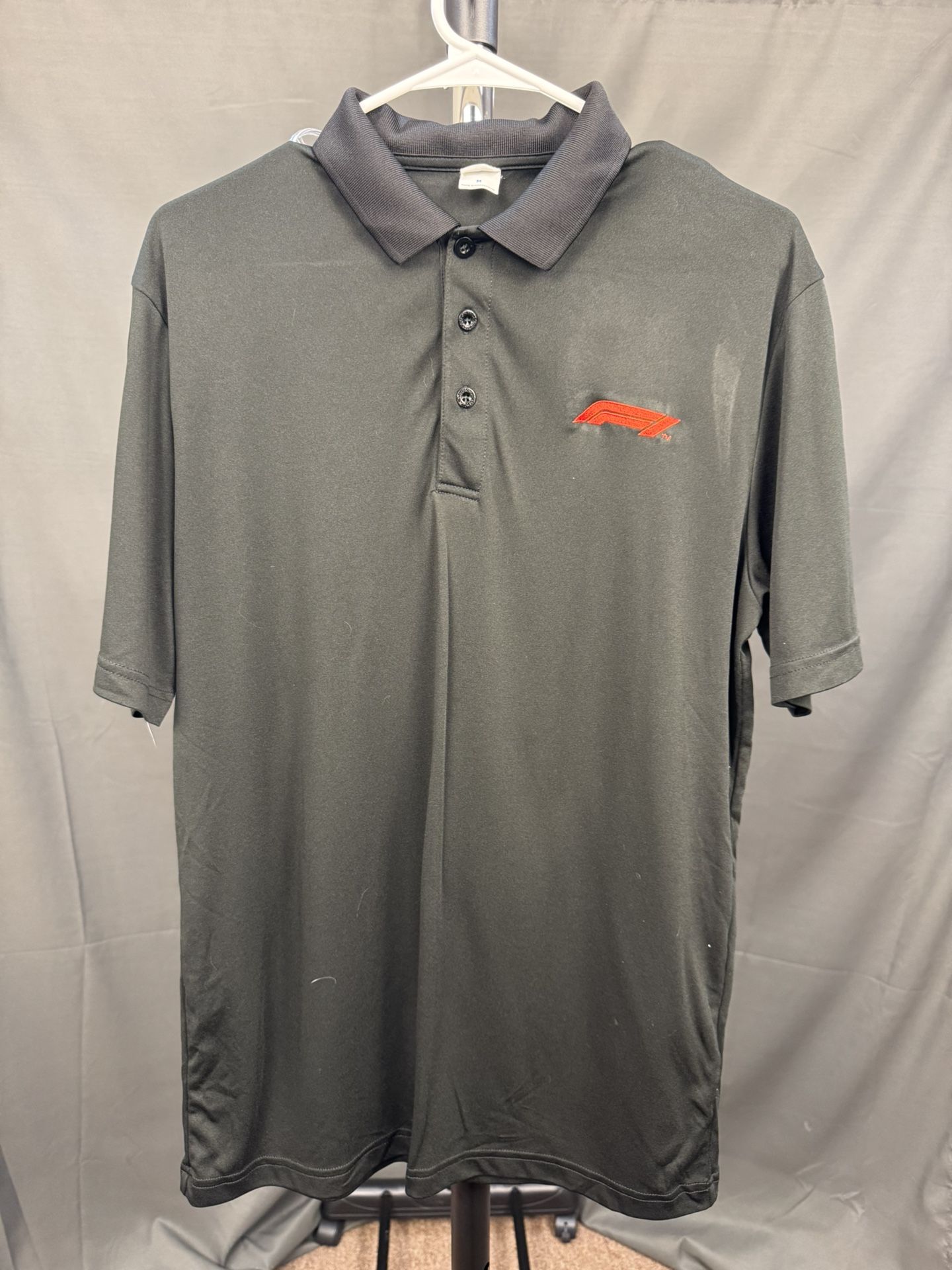 Formula 1 F1 Official Logo Black Polo Shirt – Size M